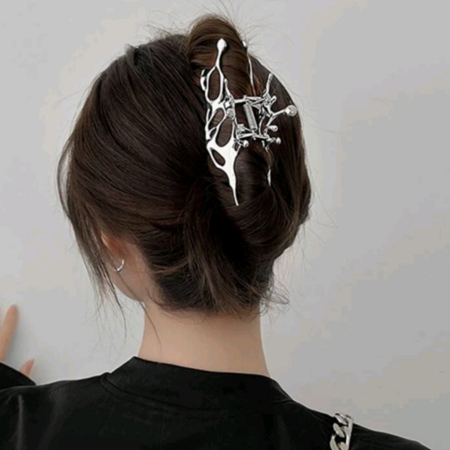 1pc Women Hollow Out Irregular Design Fashionable Hair Claw for Hair Decoration