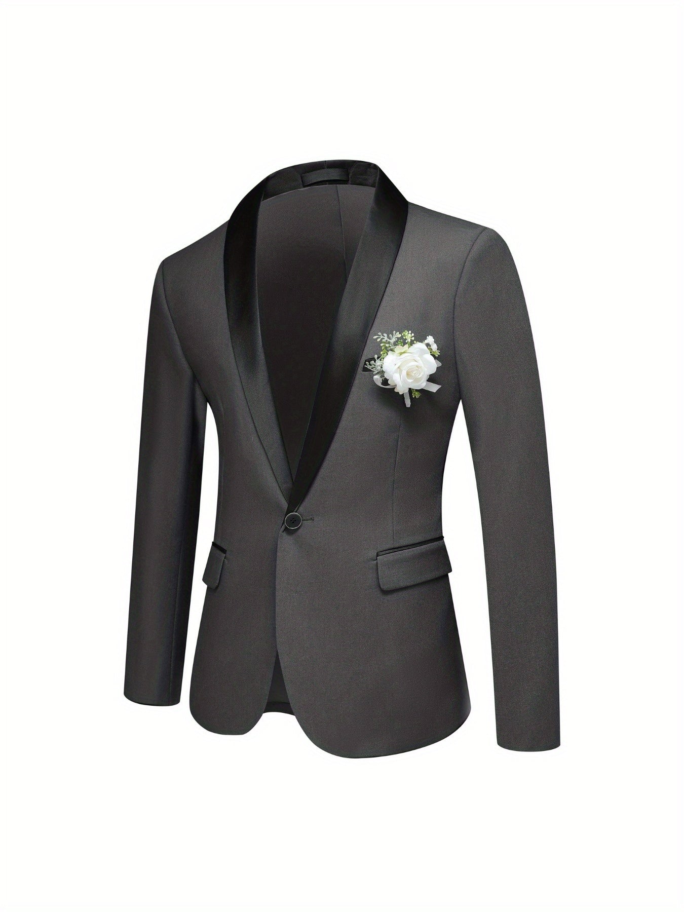 3-Piece Men's Suit Set - Single-Breasted Blazer.