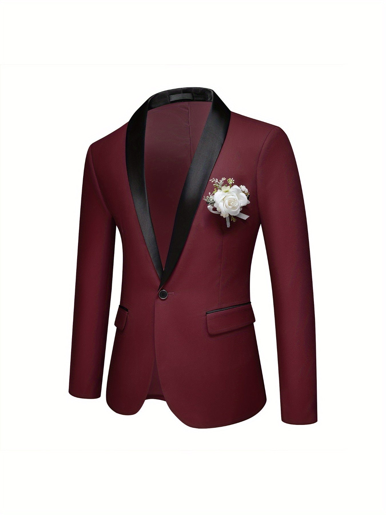 3-Piece Men's Suit Set - Single-Breasted Blazer.