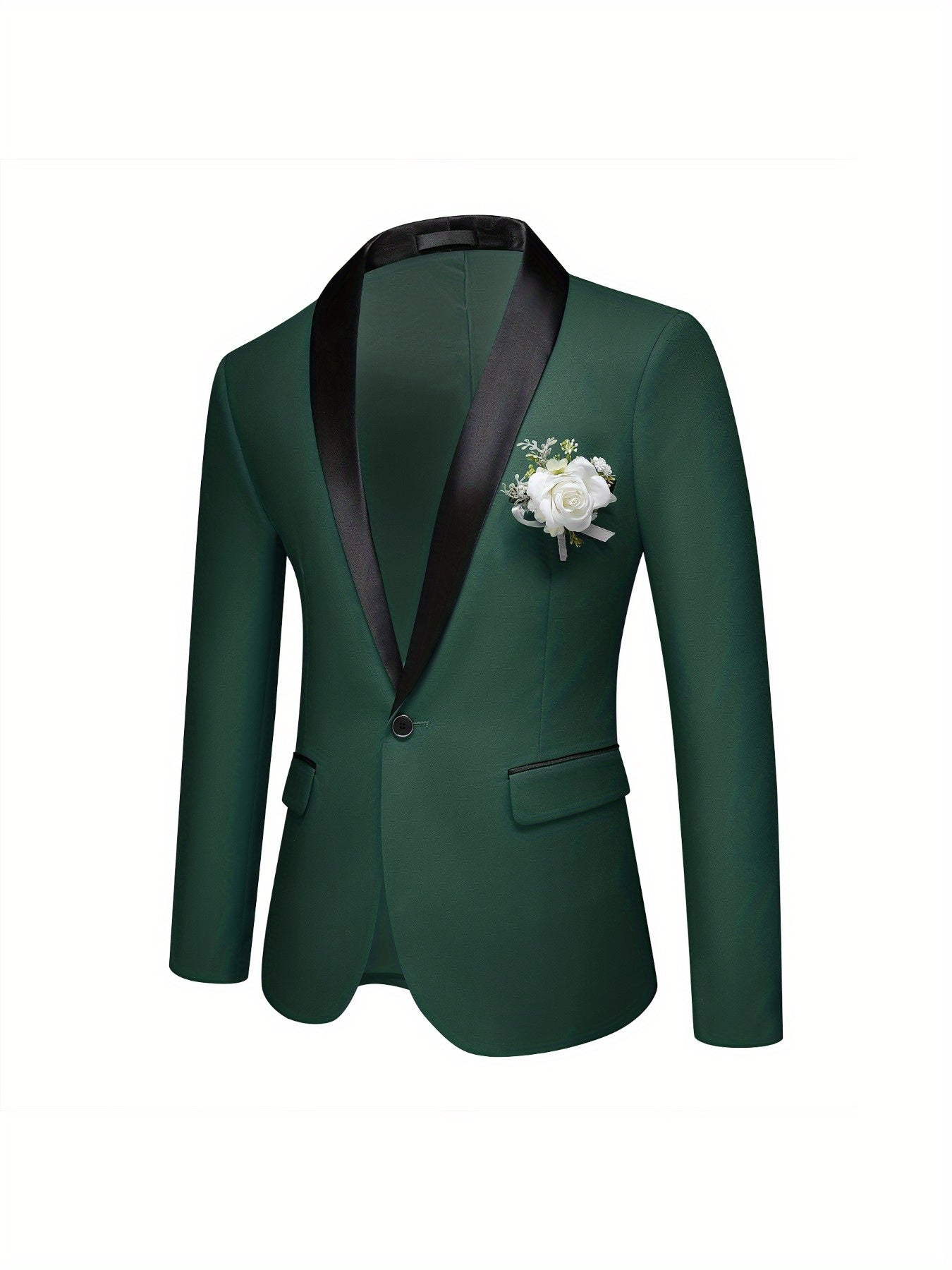 3-Piece Men's Suit Set - Single-Breasted Blazer.