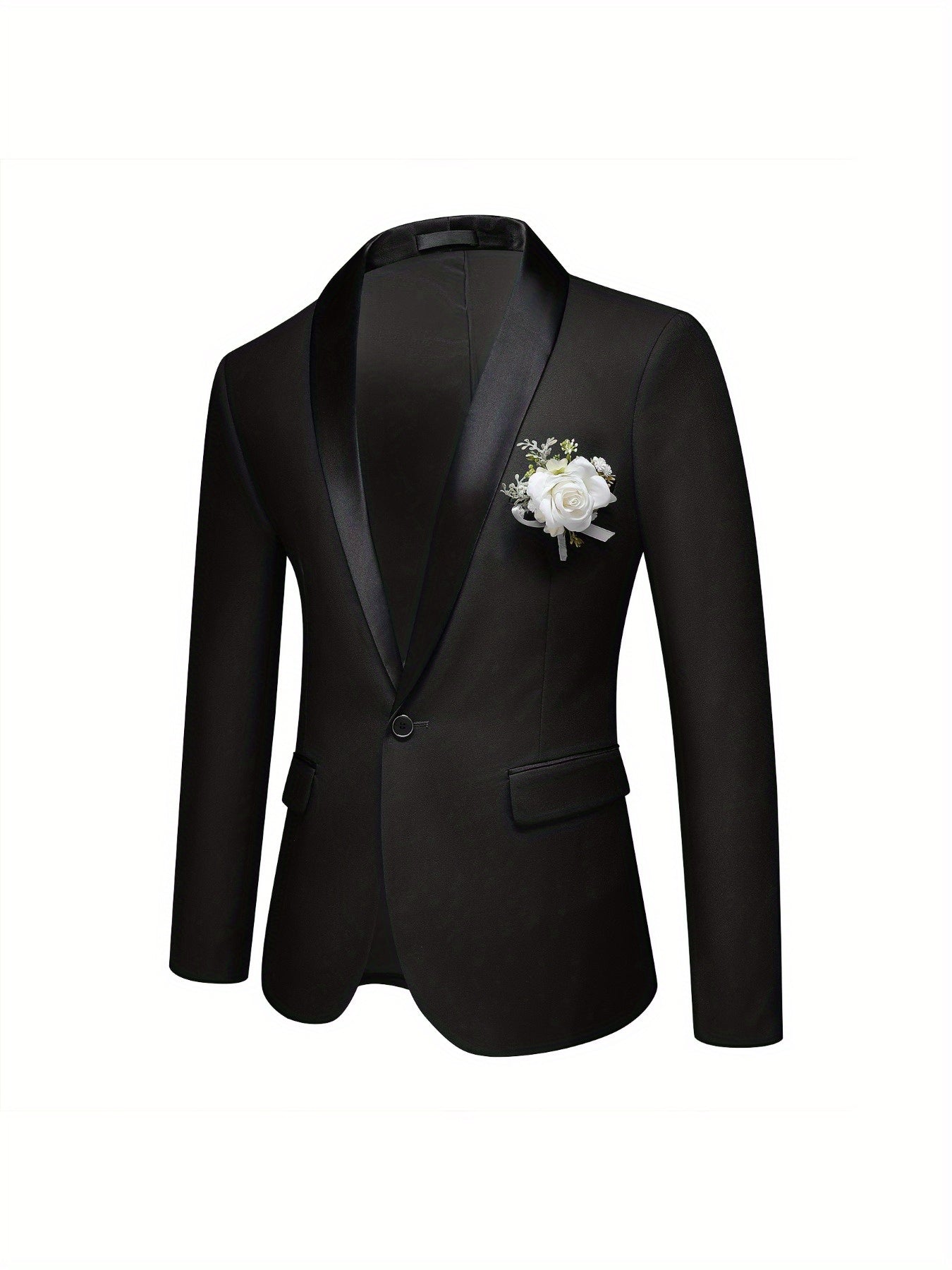 3-Piece Men's Suit Set - Single-Breasted Blazer.