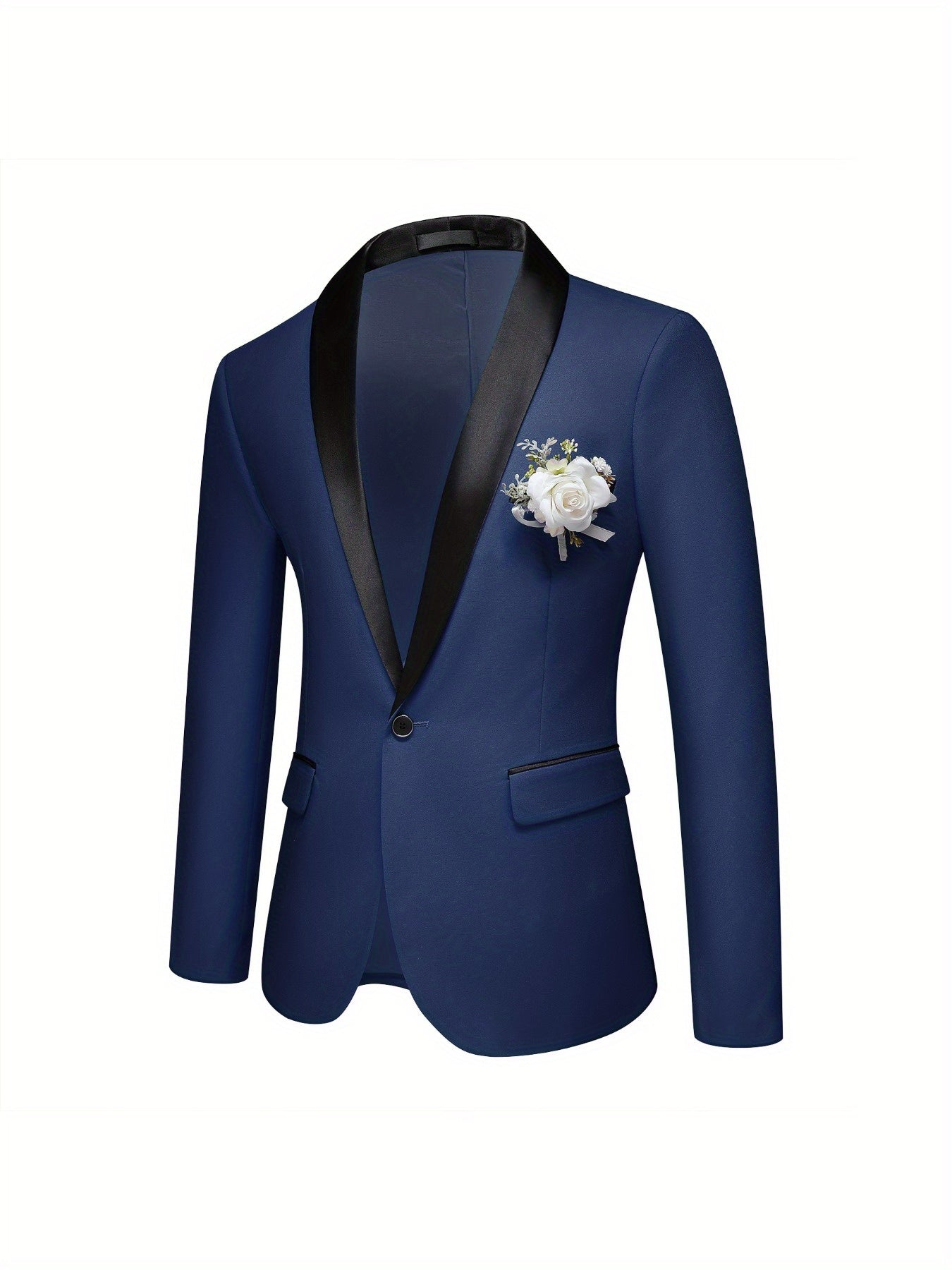3-Piece Men's Suit Set - Single-Breasted Blazer.