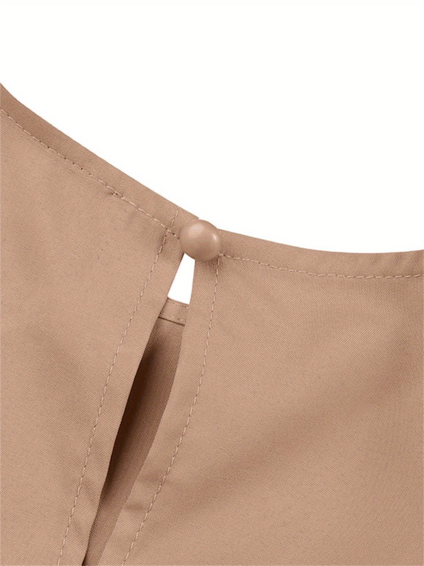 Lantern Sleeve Tie Waist Abaya, Elegant Crew Neck Dress, Women's Clothing./MH