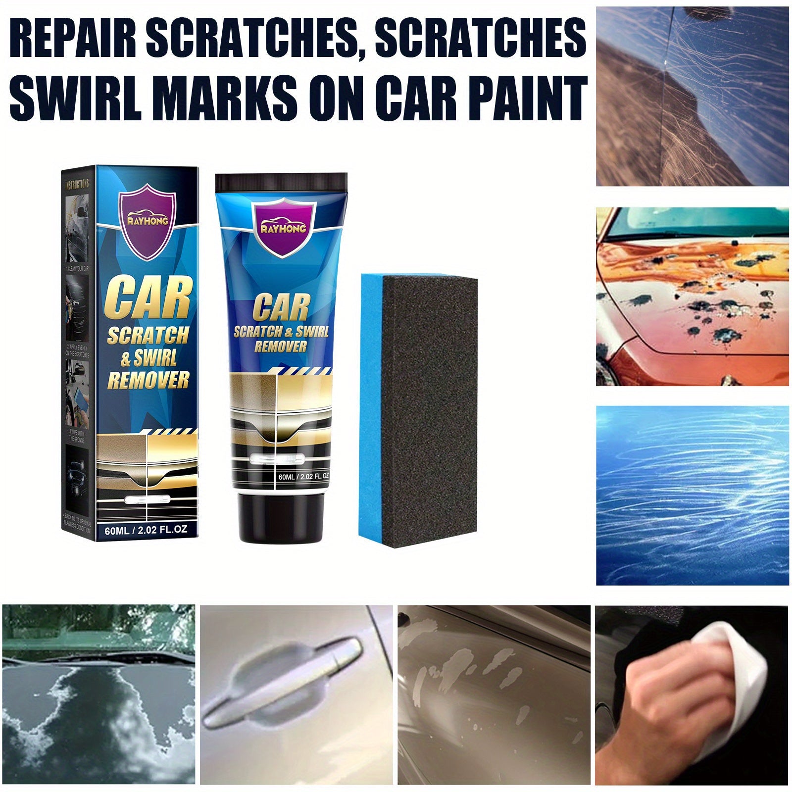 Car Scratch & Swirl Remover Gel Kit