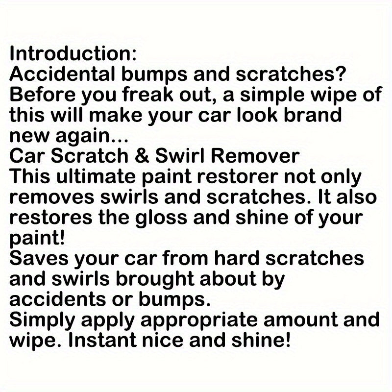 Car Scratch & Swirl Remover Gel Kit