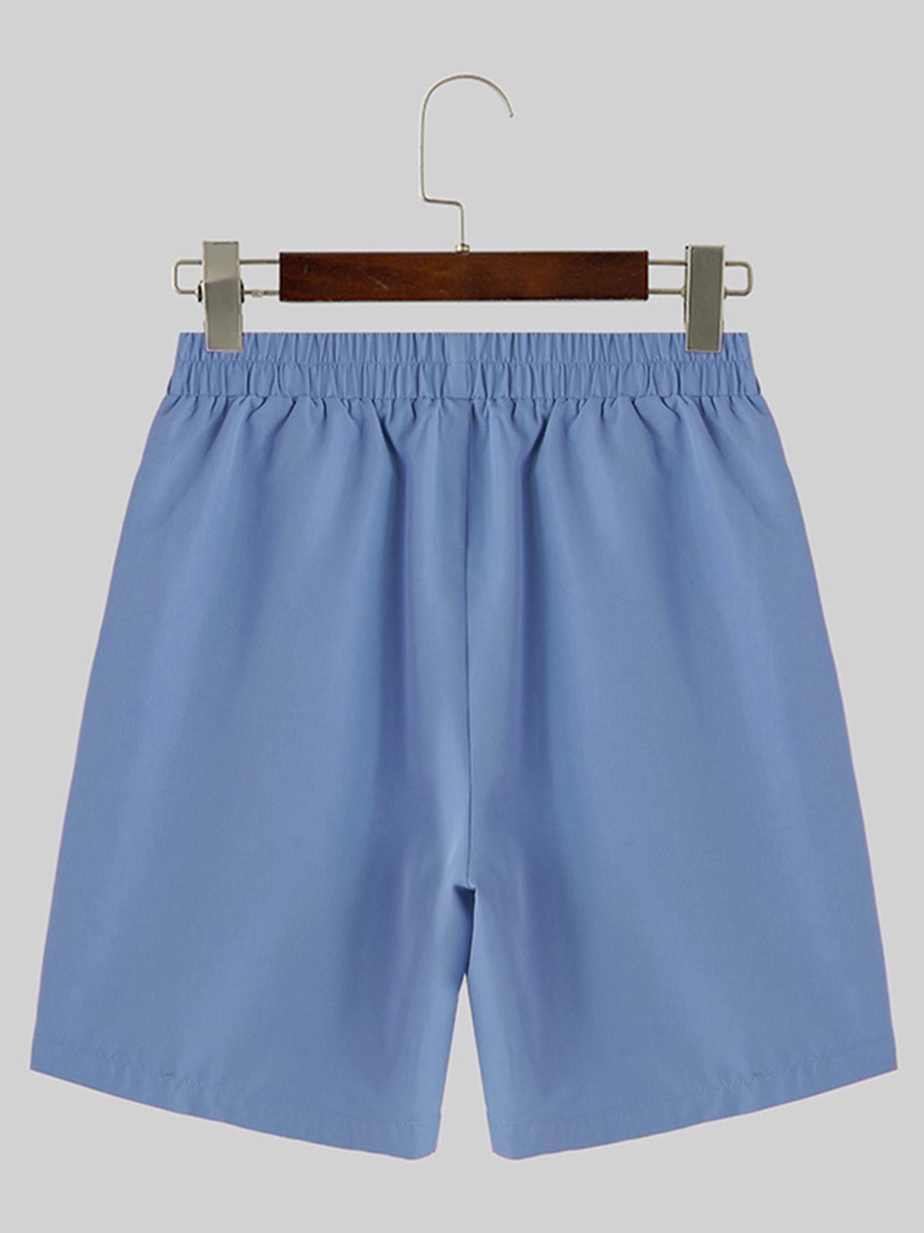 Men's Solid Color Summer Casual Blazer Suit Set, Short Sleeve Lapel Jacket.