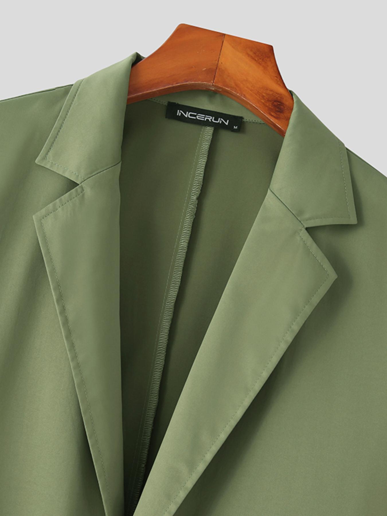 Men's 2pcs Co Ord Set Of Solid Formal Outfits,