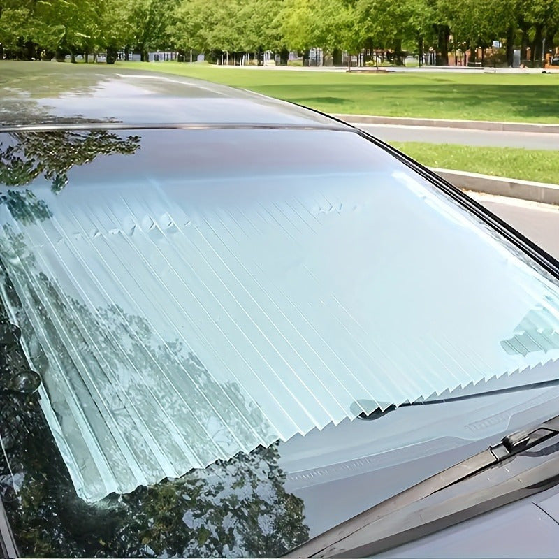 Easy-Install Uv-Resistant Car Sunshade - Heat-Insulating, Foldable Design For Vehicle Interior Protection