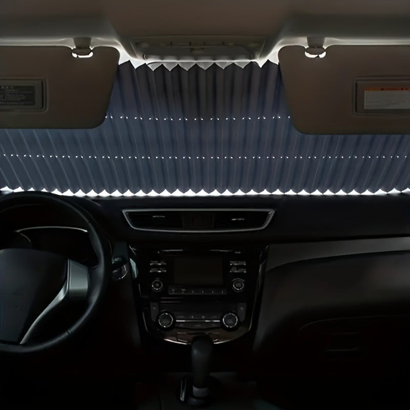 Easy-Install Uv-Resistant Car Sunshade - Heat-Insulating, Foldable Design For Vehicle Interior Protection