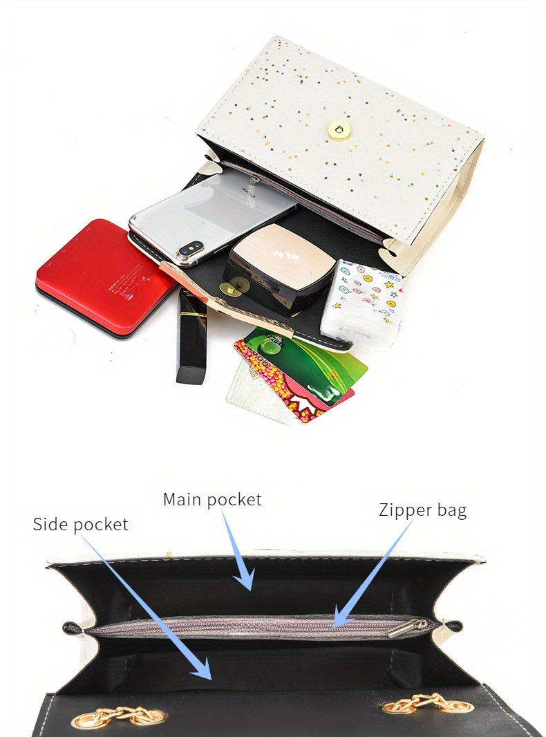 Elegant Korean Style Messenger Bag for Women,