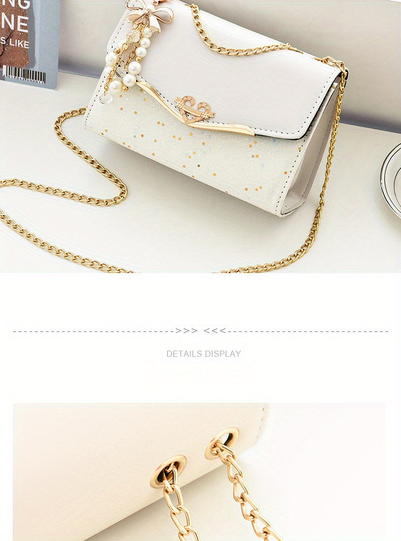 Elegant Korean Style Messenger Bag for Women,