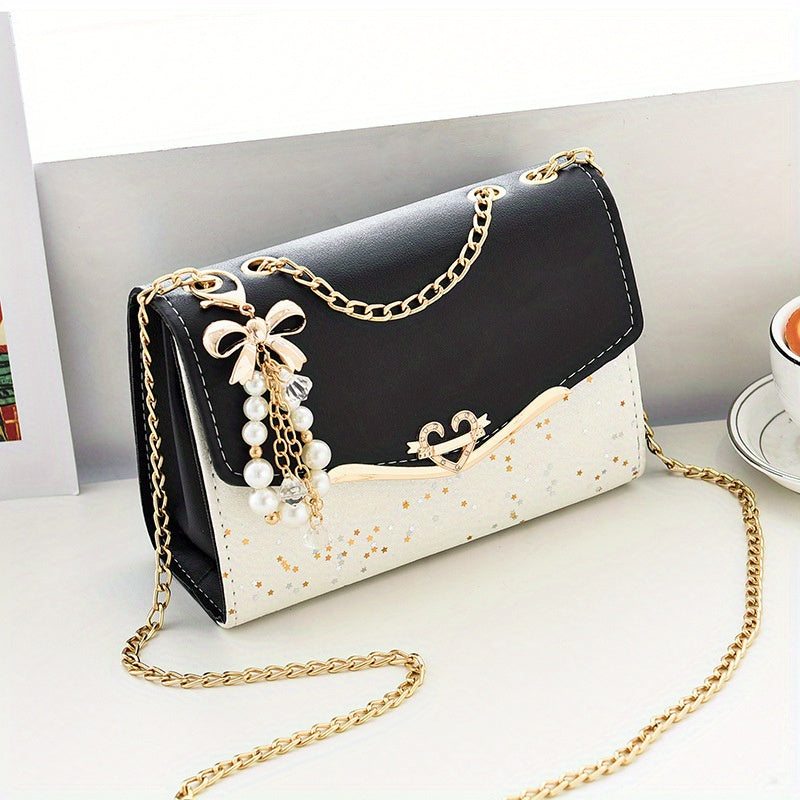 Elegant Korean Style Messenger Bag for Women,