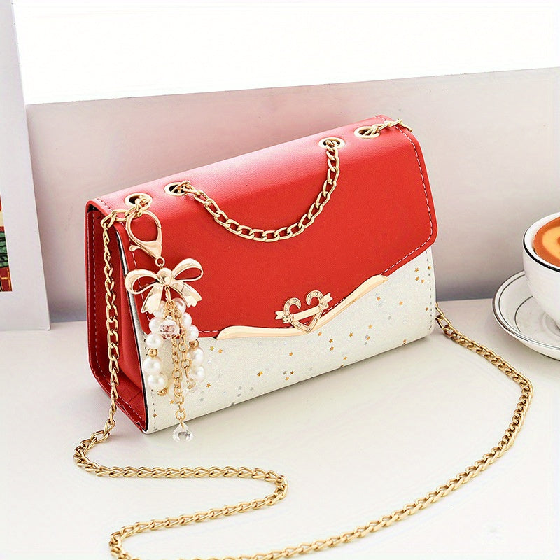 Elegant Korean Style Messenger Bag for Women,