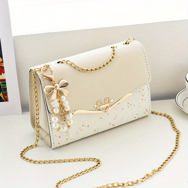 Elegant Korean Style Messenger Bag for Women,