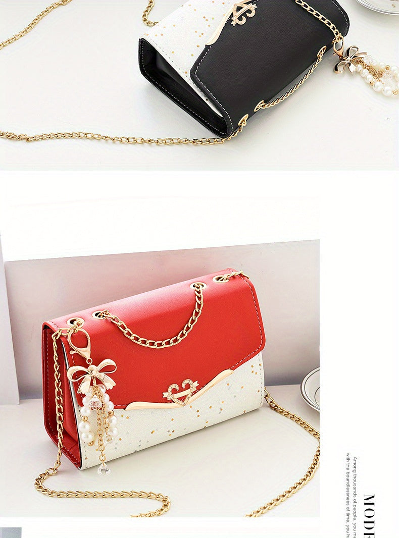 Elegant Korean Style Messenger Bag for Women,