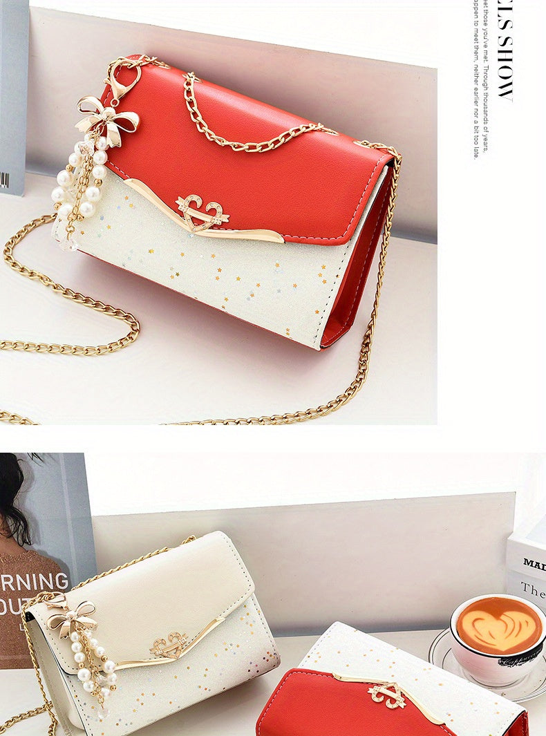 Elegant Korean Style Messenger Bag for Women,