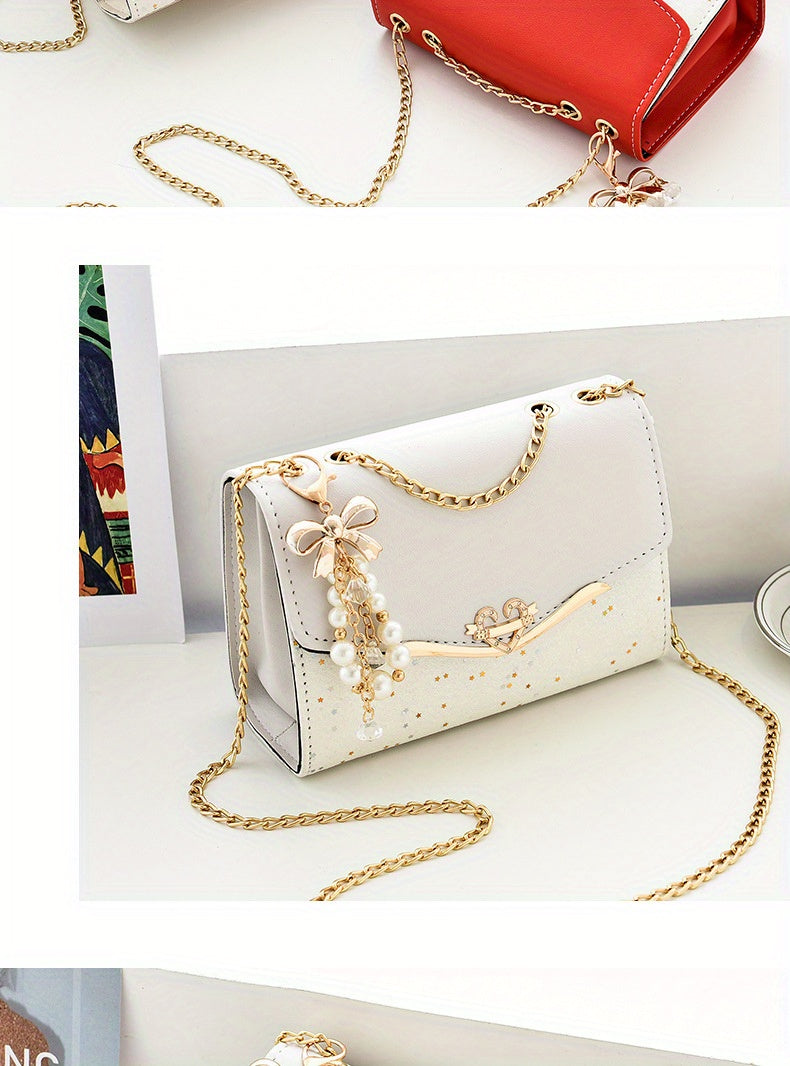Elegant Korean Style Messenger Bag for Women,