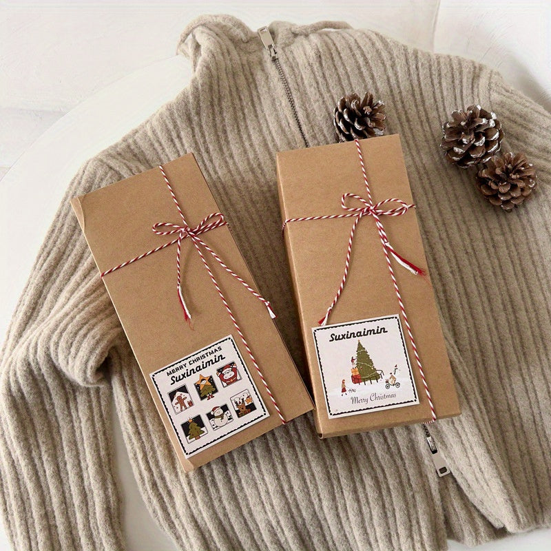 3pcs Festive Christmas Socks Gift Set -/MH