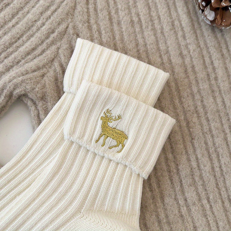 3pcs Festive Christmas Socks Gift Set -/MH