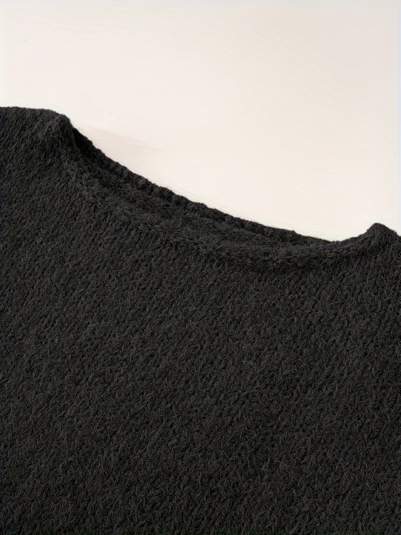 Luxurious Red Fleece Boat Neck Sweater for Women .