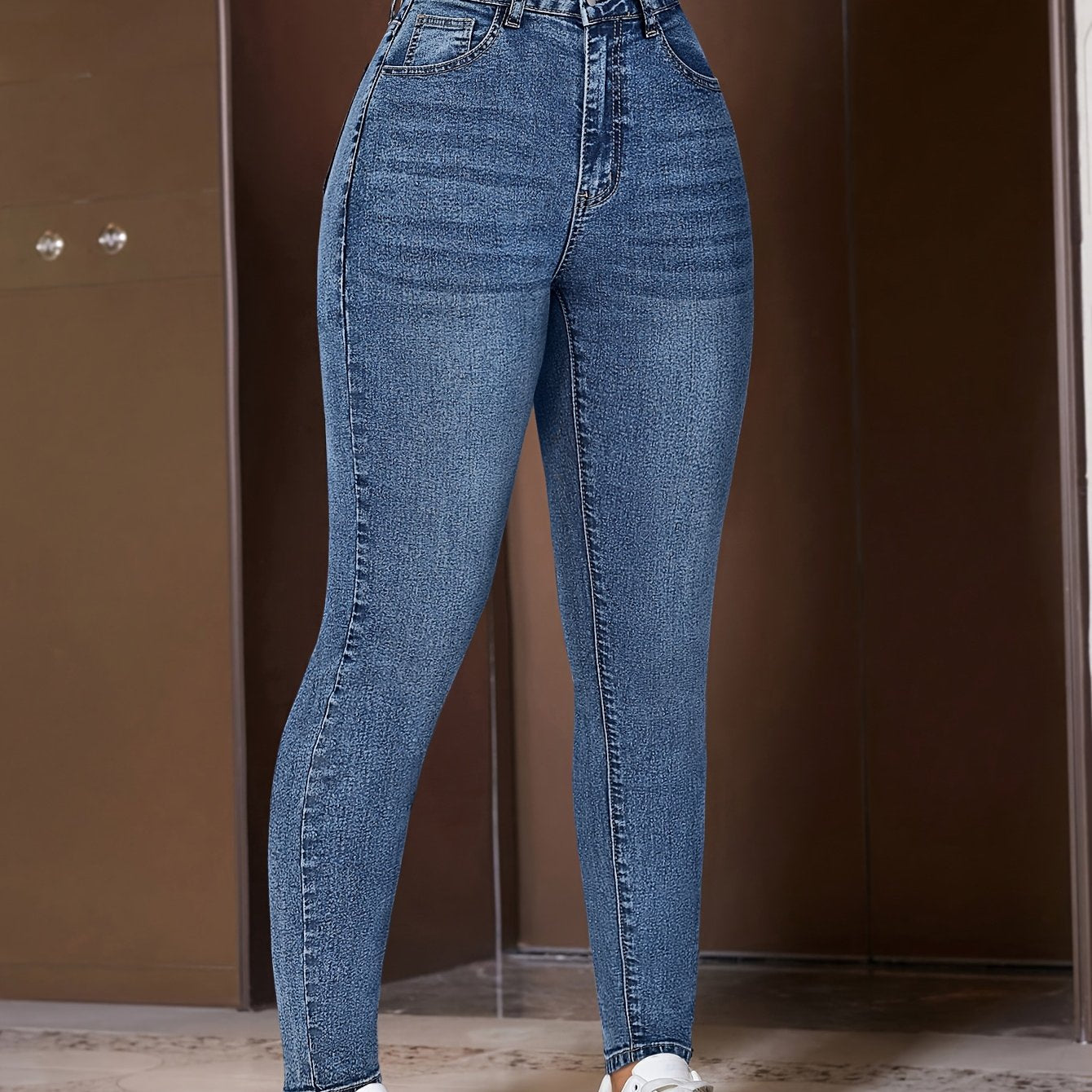 Women'S Stretch Denim Skinny Jeans -./MH