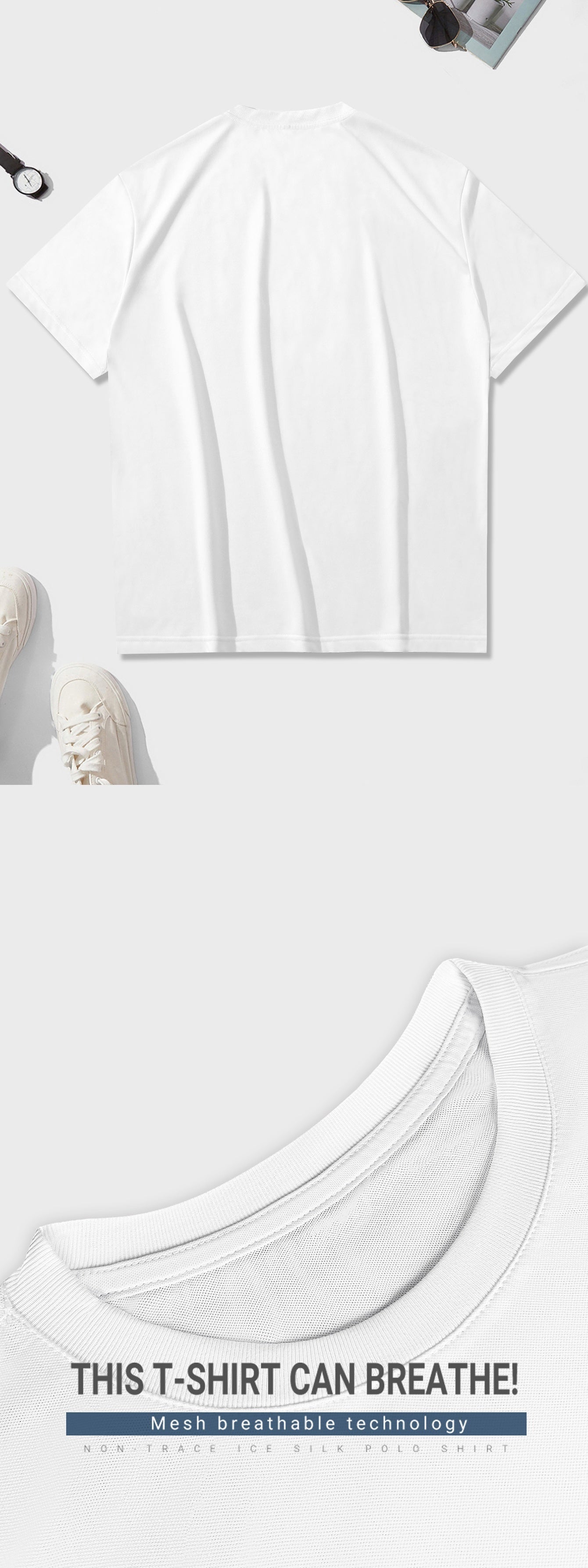 Men's Fashion Plus Size T-Shirts - Casual Streetwear Crew Neck.