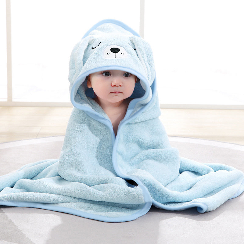 Soft & Adorable Baby Bath Towel With Hood - Perfect For Newborns, Christmas Halloween Gift