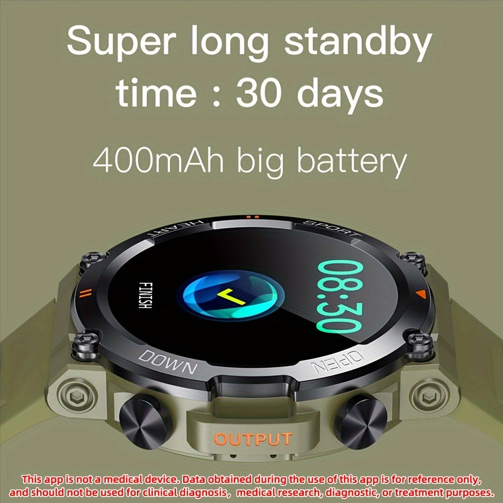SENBONO Men'S Smart Watch Round 3.53cm Big Screen