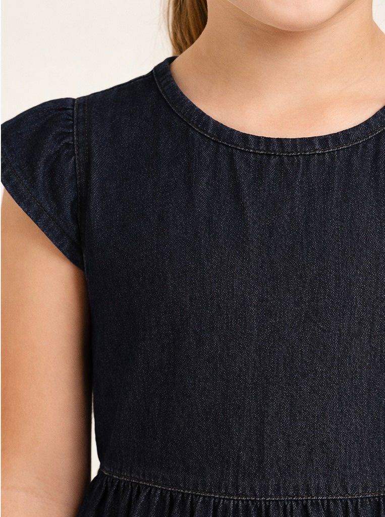 Indigo Charm Girls Denim Fashion Tunic | MH