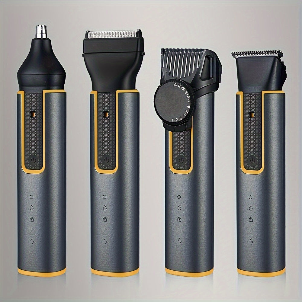 Professional 5 In 1 Hair Trimmer For Men Cordless Barber Clippers Rechargeable Hair Cutting Grooming Kit Beard Trimmer For Men Father's Day Gift