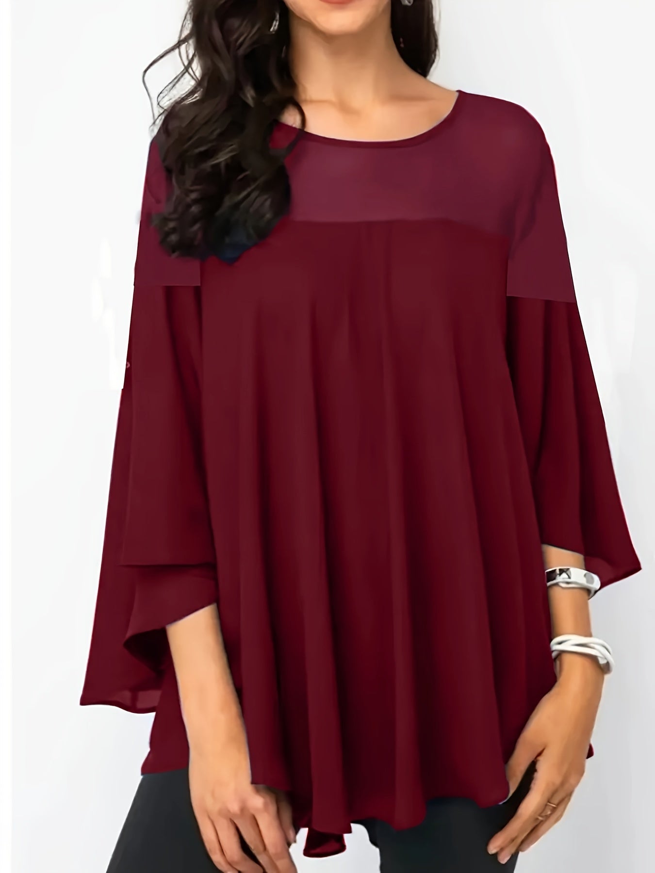 Plus Size Women's Casual Shirt - Vibrant Green Short Sleeve.
