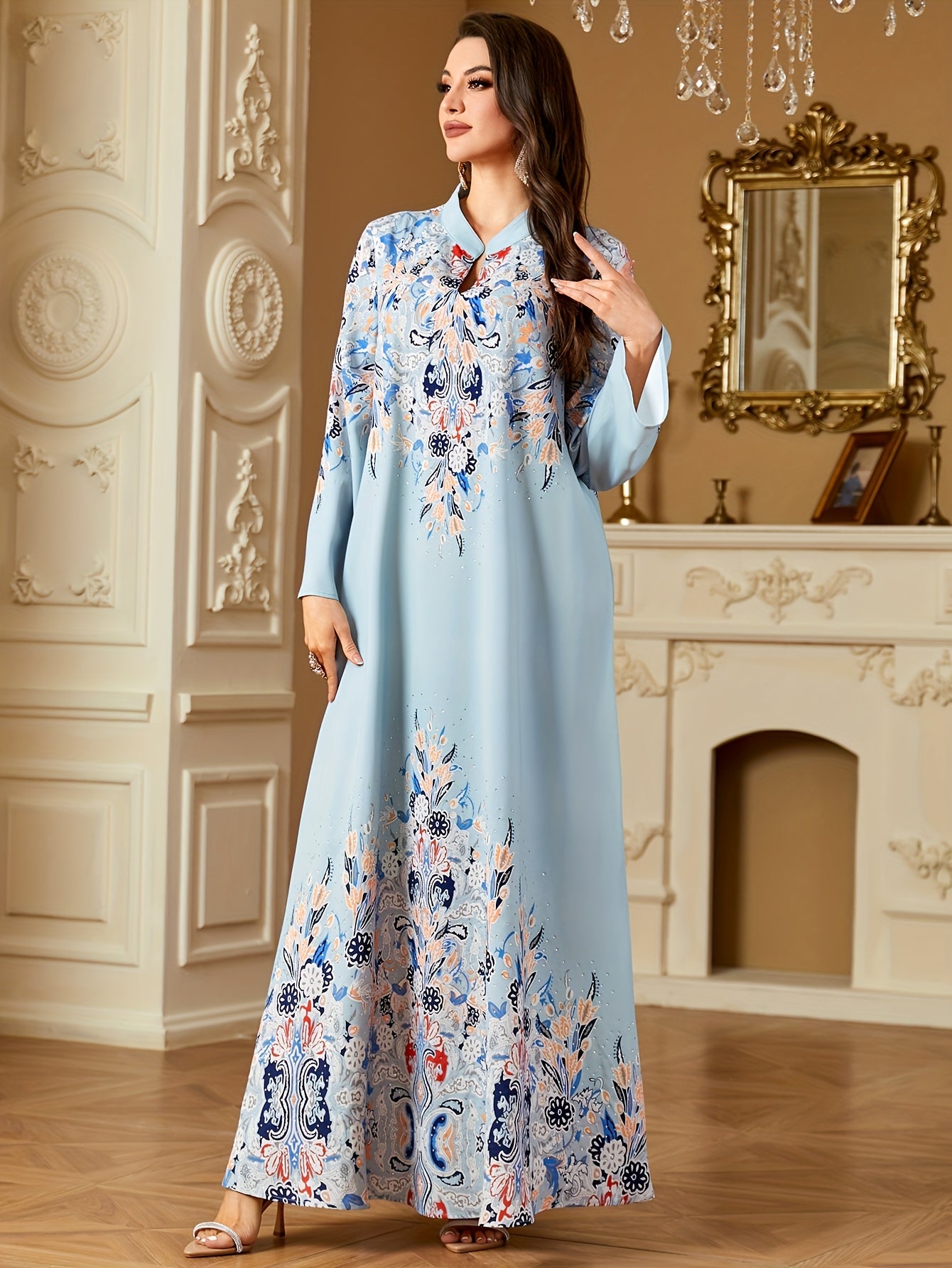 [Pearl A-Line Dress] Cute A-Line Long Sleeve Dress./MH