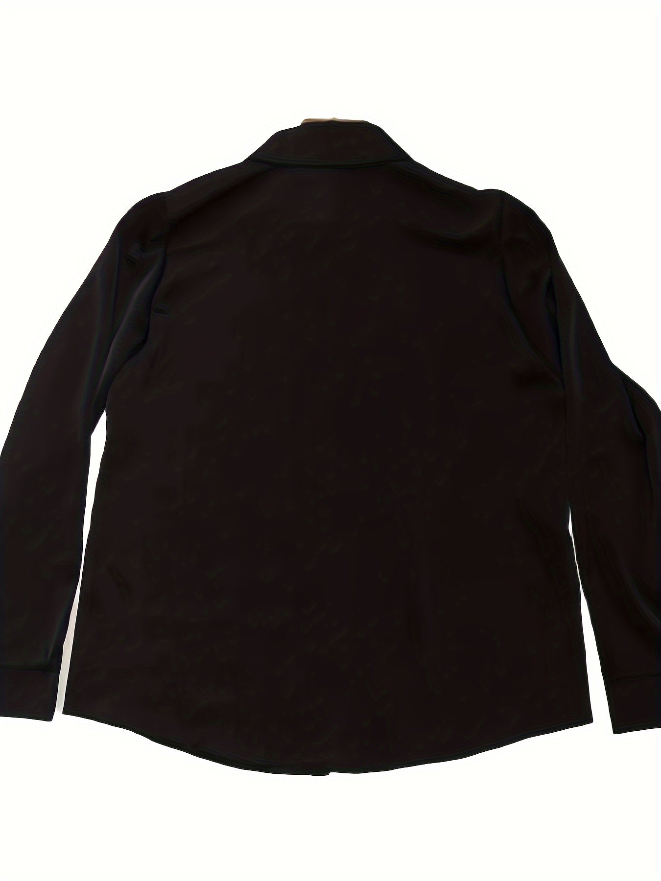 Luxury Feel Wrinkle-Resistant Satin Shirt for Women | Solid Color