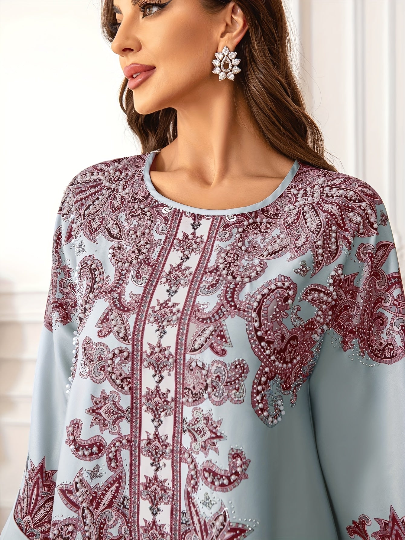 Women's Middle Eastern Abaya Jellabiya Dress -/MH