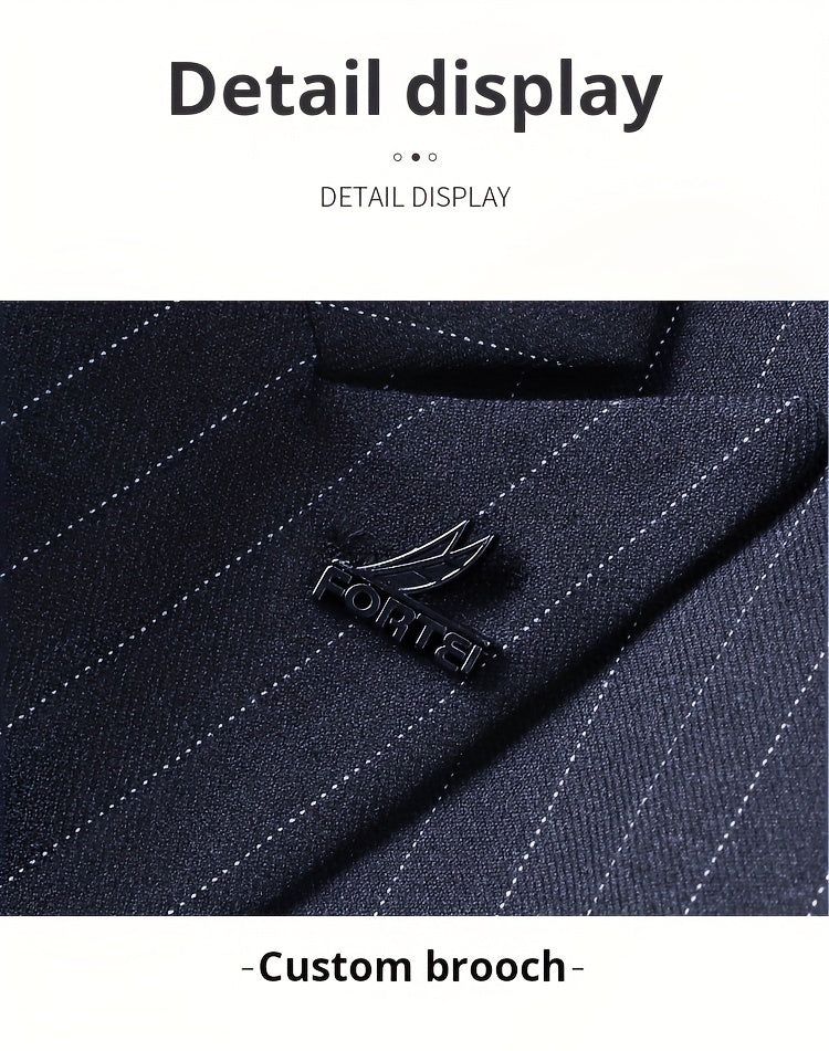 Men's 2-pack Co Ord Set Of Striped Dress Suit.