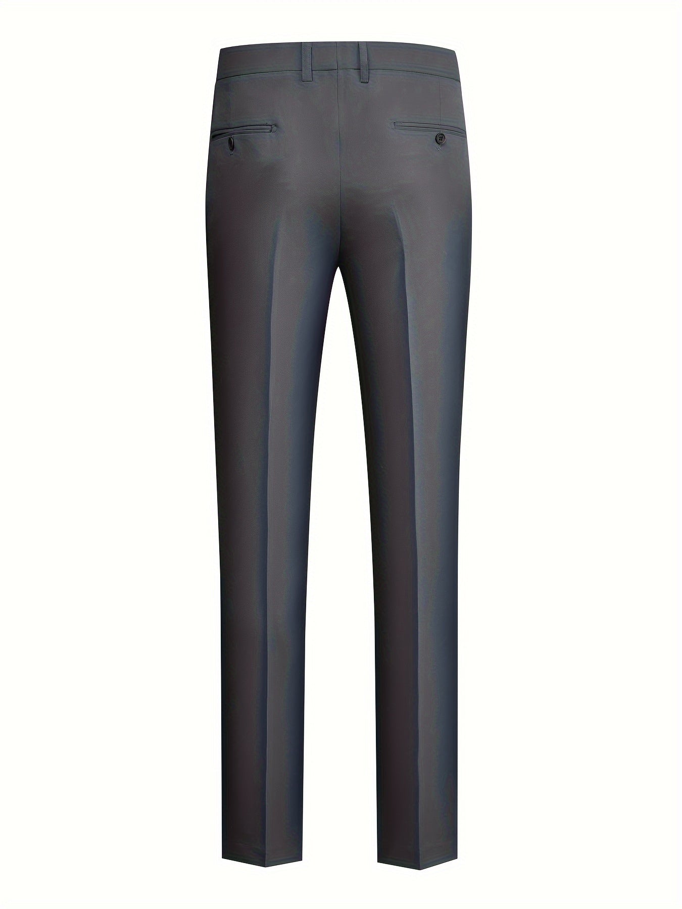 3-Piece Men's Solid Color Suit Set, Blazer Jacket + Vest + Pants,