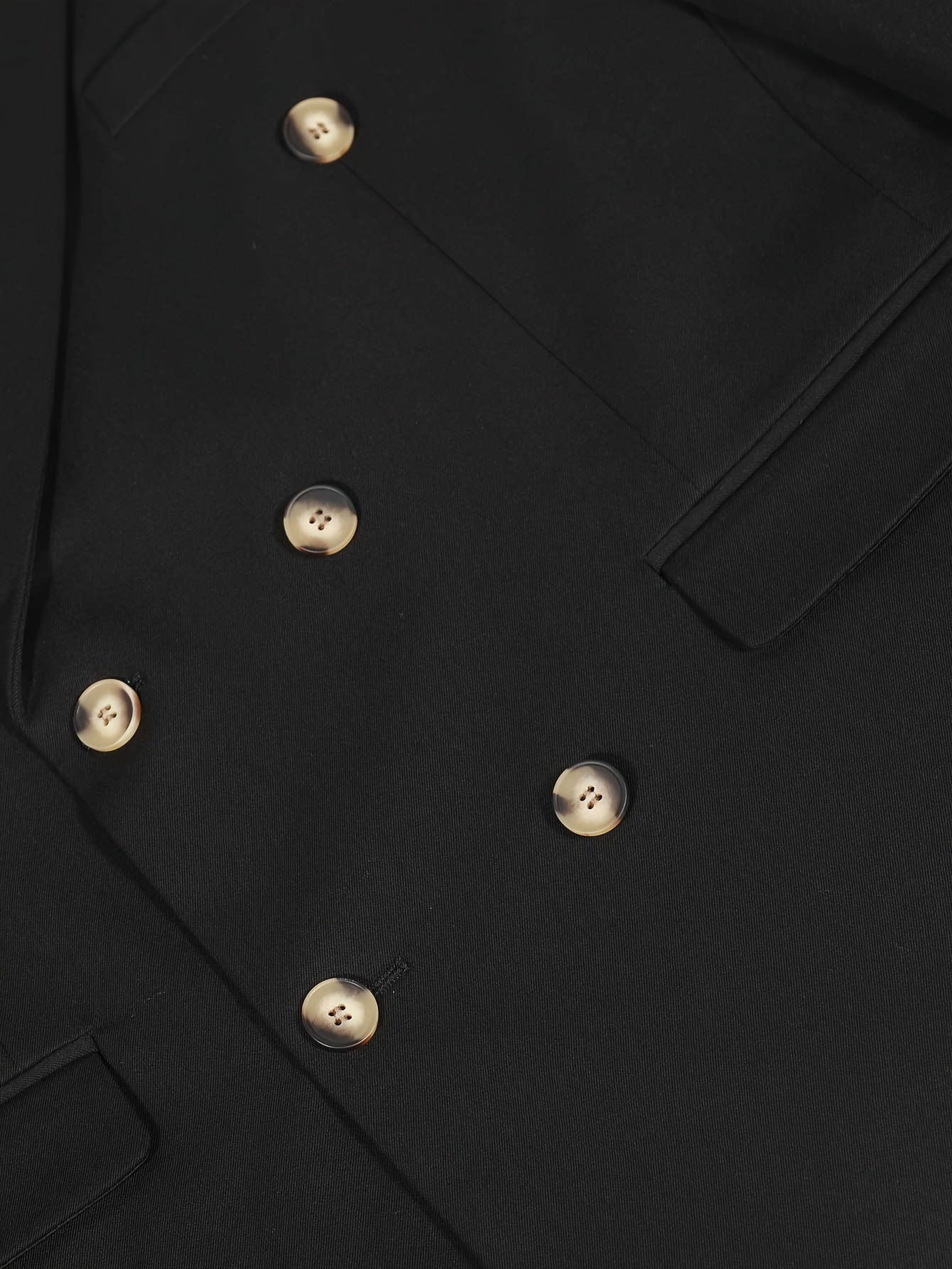 Men's Solid Color Double-Breasted Blazer, Fashion Tailored Fit Suit .