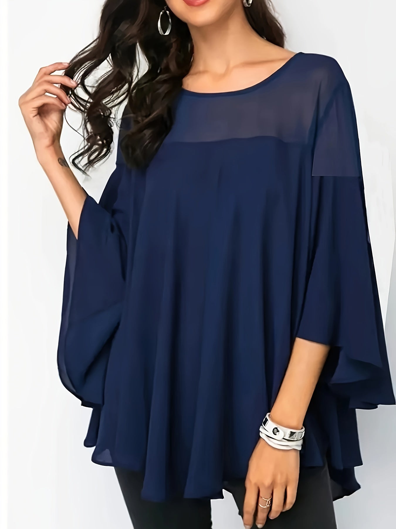 Plus Size Women's Casual Shirt - Vibrant Green Short Sleeve.
