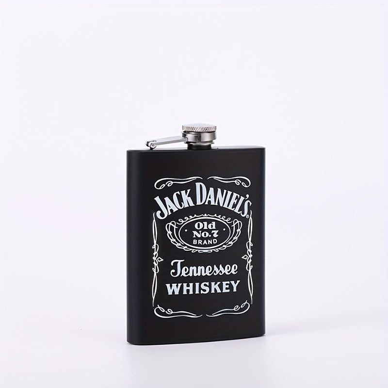 1pc 8oz Flask, Stainless Steel Square Flask, The Best for Man's Butt Flask, Novel Love Expression Gift for Family, Friends, Christmas Gift, Beverage