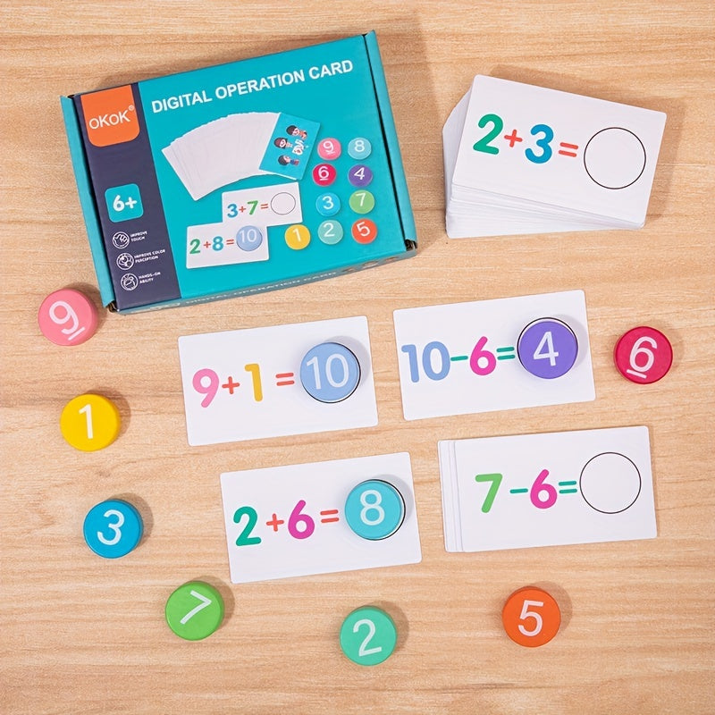 Preschool Learning Activities Educational Toys For Kids 5-7, Numbers With Flash Cards, Wooden Reading Blocks Toys For Boys Girls Gifts, Halloween, Christmas, And Thanksgiving Day Gift