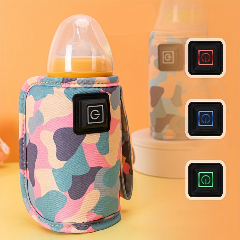USB Charger Bottle Warmer, Travel Camping Outdoor Milk Formula Bottle Warmer, Home Car Electric Portable Stroller Insulated Bag, Nursing Bottle Heater, Bottle Feeding Warmer Sleeve Easter Gift