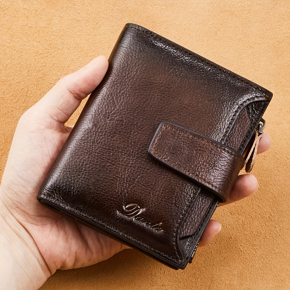 Vintage Men's Top Layer Cowhide Wallet.
