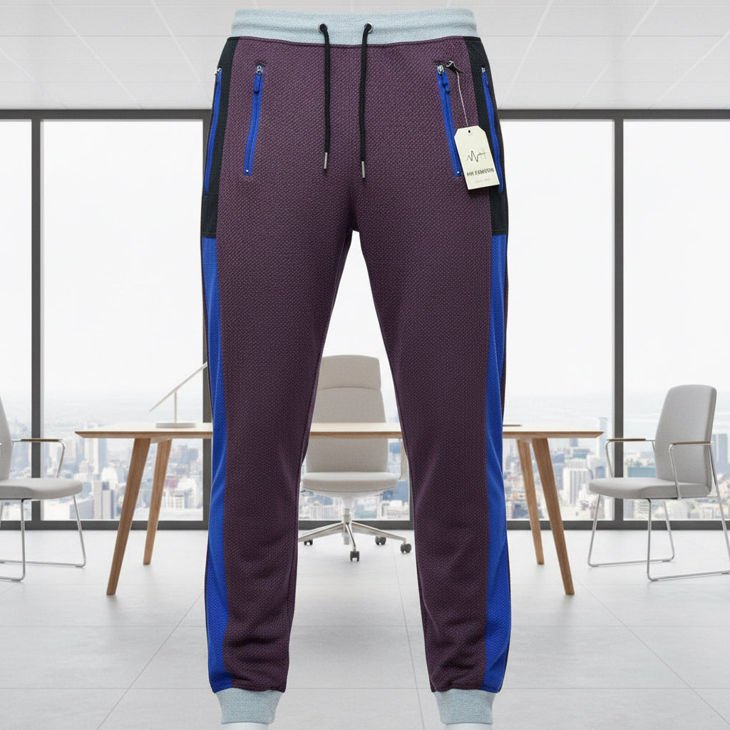 MH Men’s Color-Block Performance Joggers | Slim-Fit Athletic Sweatpants | 3 Colors Trousers – | Sizes S-XL | MH