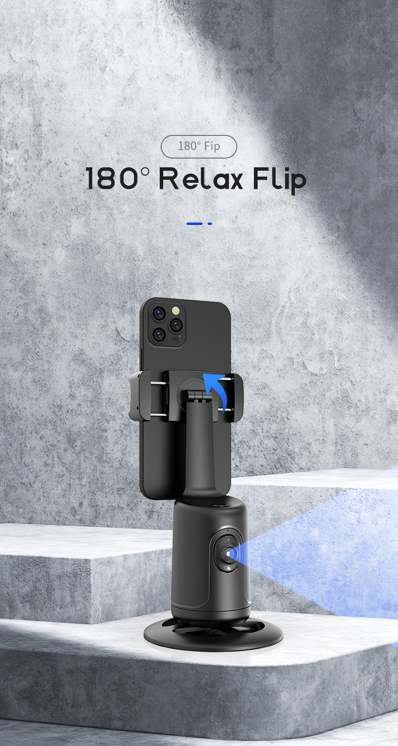 Auto Face Tracking Tripod, No App Required, 360° Rotation .
