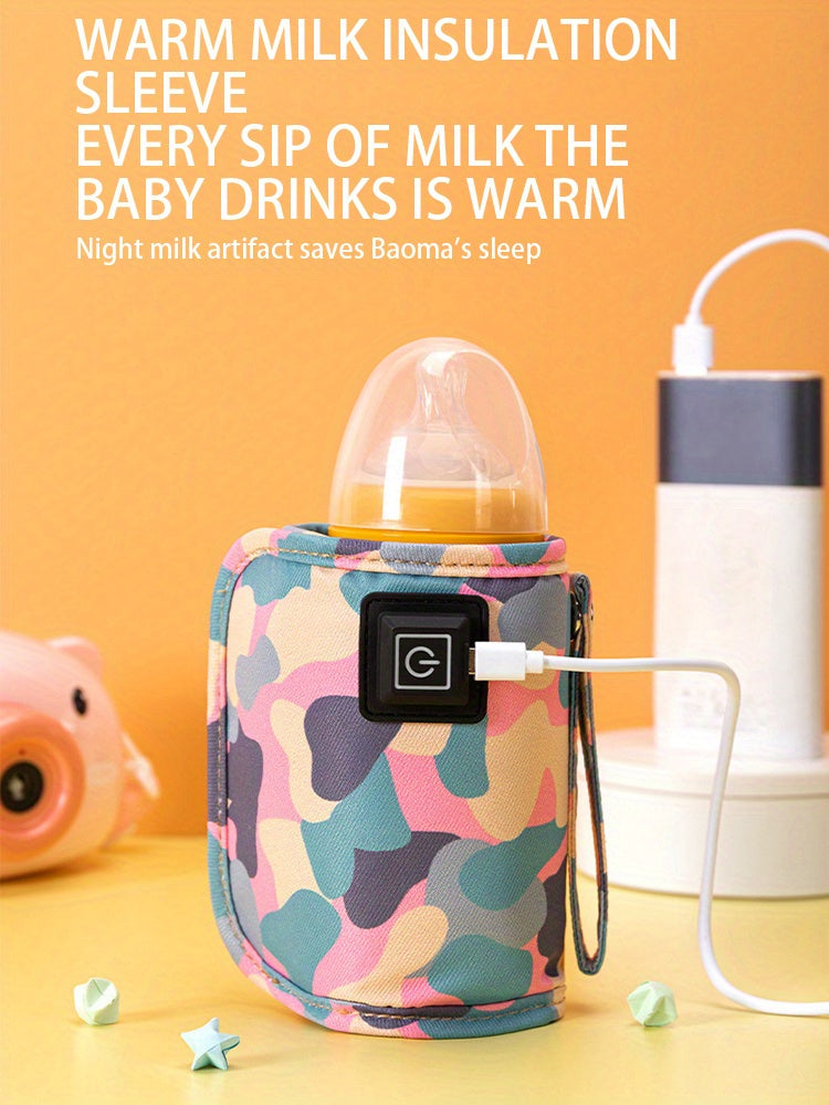 USB Charger Bottle Warmer, Travel Camping Outdoor Milk Formula Bottle Warmer, Home Car Electric Portable Stroller Insulated Bag, Nursing Bottle Heater, Bottle Feeding Warmer Sleeve Easter Gift