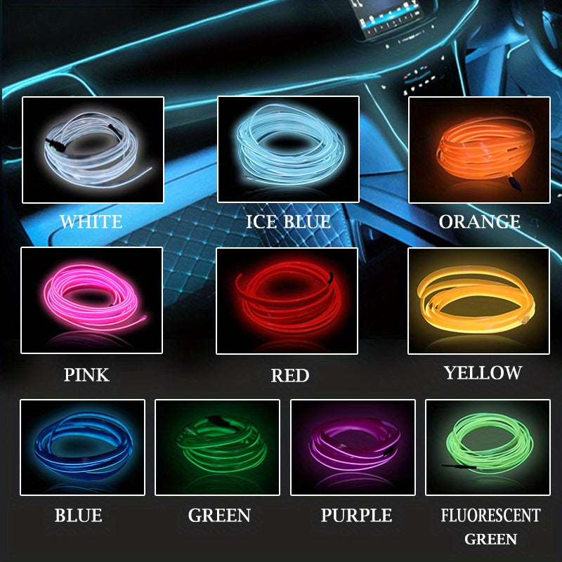 Car Interior LED Decorative Light EL Neon Strip