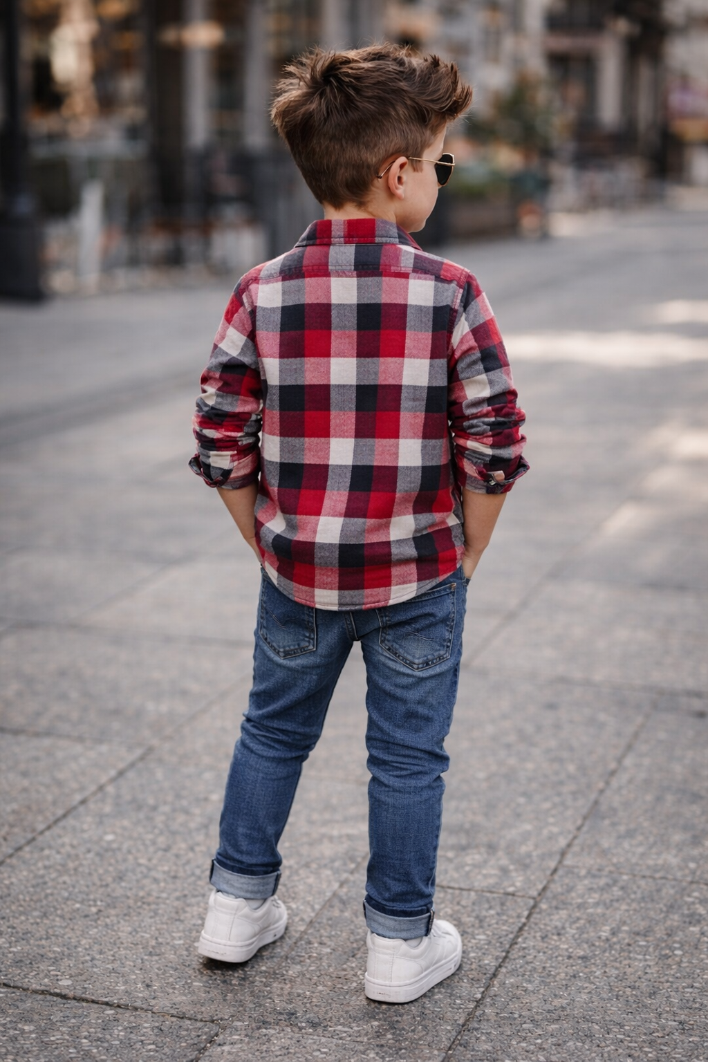 Kids Oven & Knit Contrast Long Sleeve Cotton Shirt (1-12yrs)MH