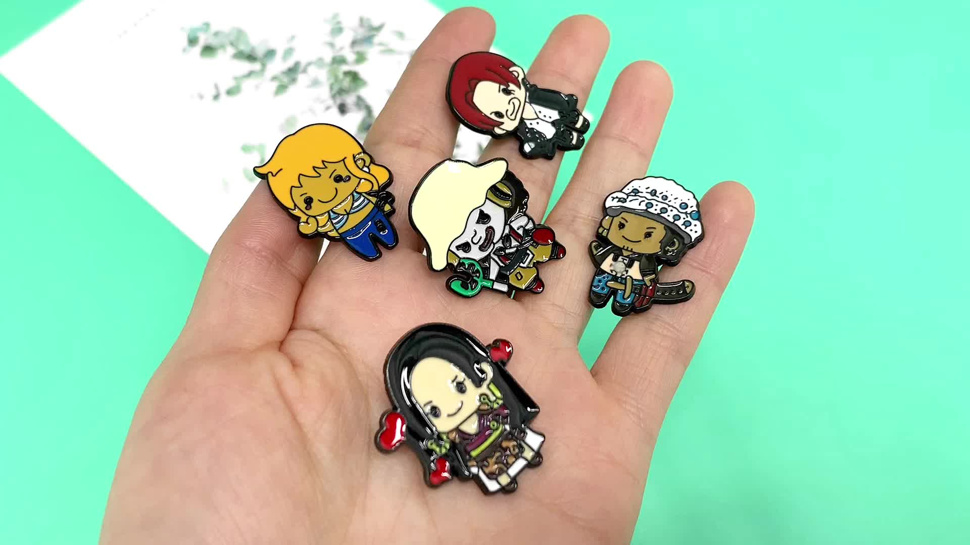 1pc Creative Cartoon Figure DIY Metal Pin Badge for Clothes, Backpack, Hat - Perfect Holiday Party Gift for Teens