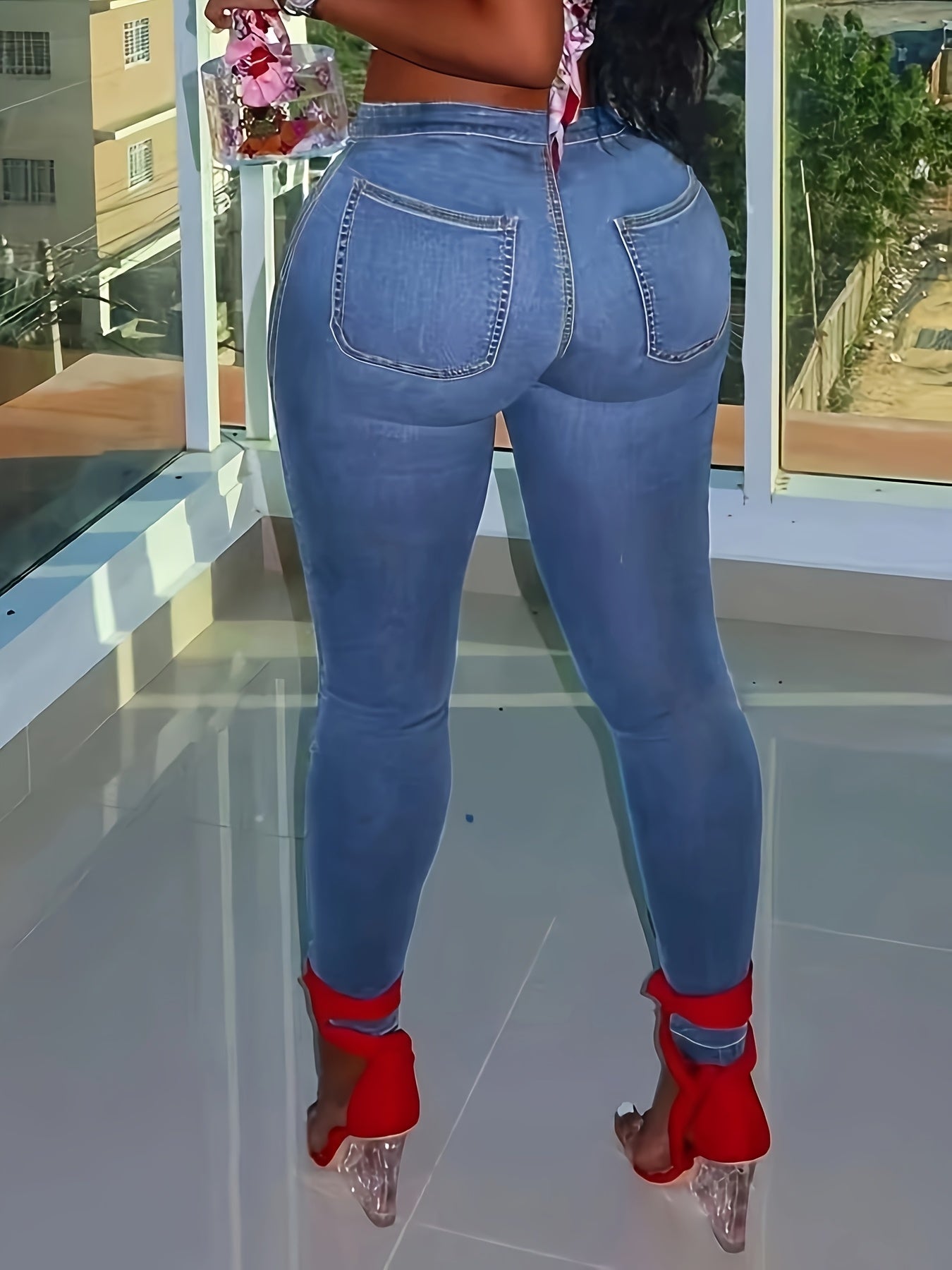 Women'S Slim-Fit Stretch Denim Jeans - /MH