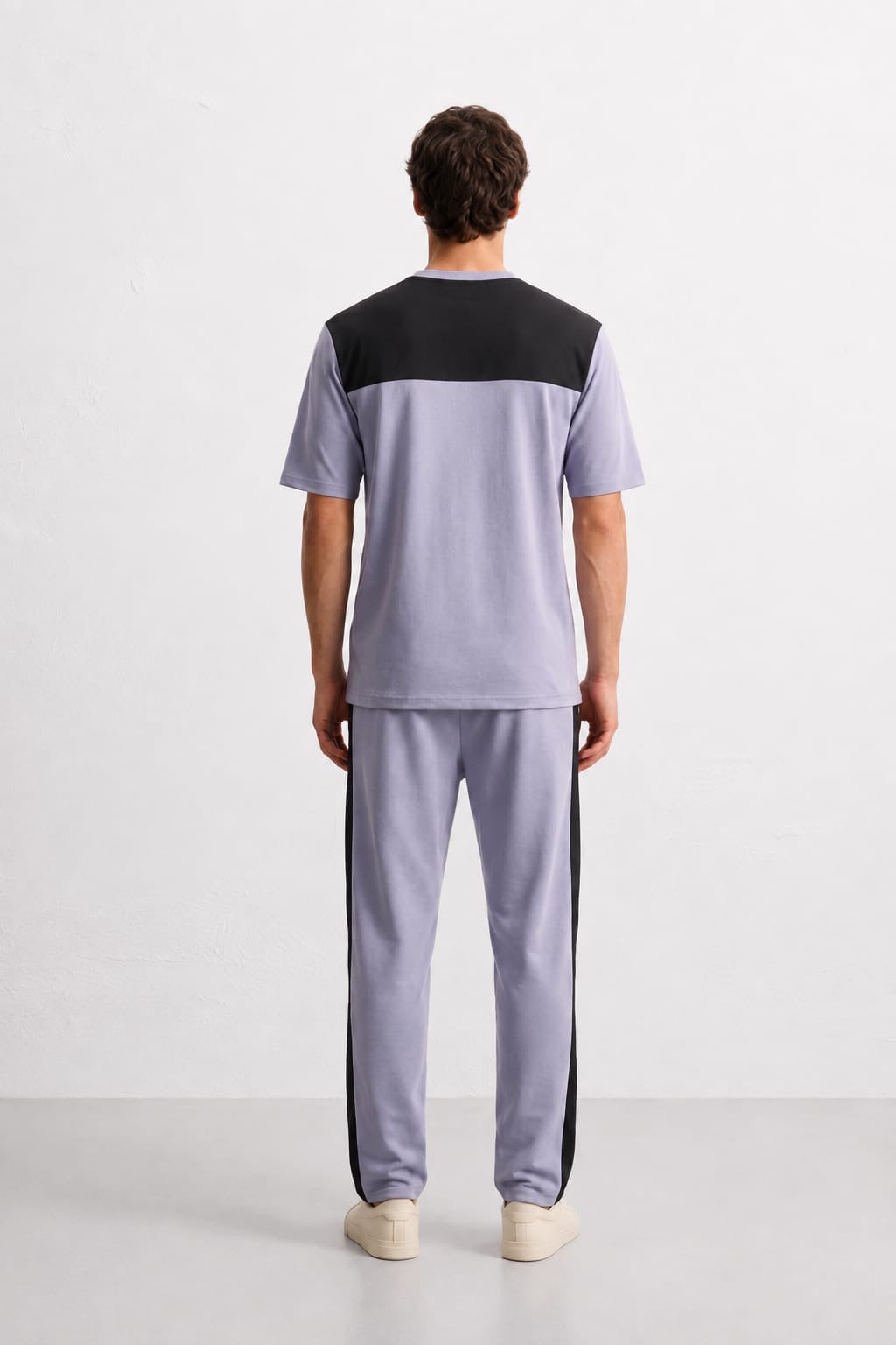 Men’s Oversized Multi-Color Casual Tracksuit Set Contrast Tee + Joggers | Sizes M-XXL | MH